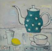 Teapot with polka dots(SOLD)  » Click to zoom ->