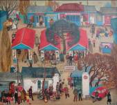 Market in Hot Key.(Sold. Ulyanovsk State Museum Fine Arts)  » Click to zoom ->