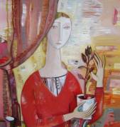 Woman beside window (SOLD)  » Click to zoom ->